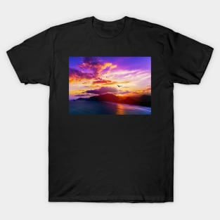 BIRD'S EYE VIEW OF THE SUNRISE DESIGN T-Shirt